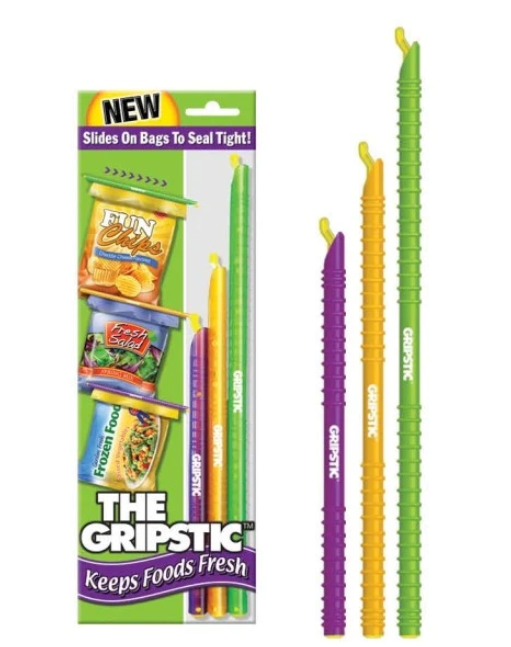 GRIPSTIC Bag Sealer 3-Pack Assorted